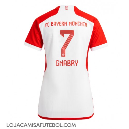 Camisa de Futebol Bayern Munich Serge Gnabry #7 Equipamento Principal Mulheres 2023-24 Manga Curta